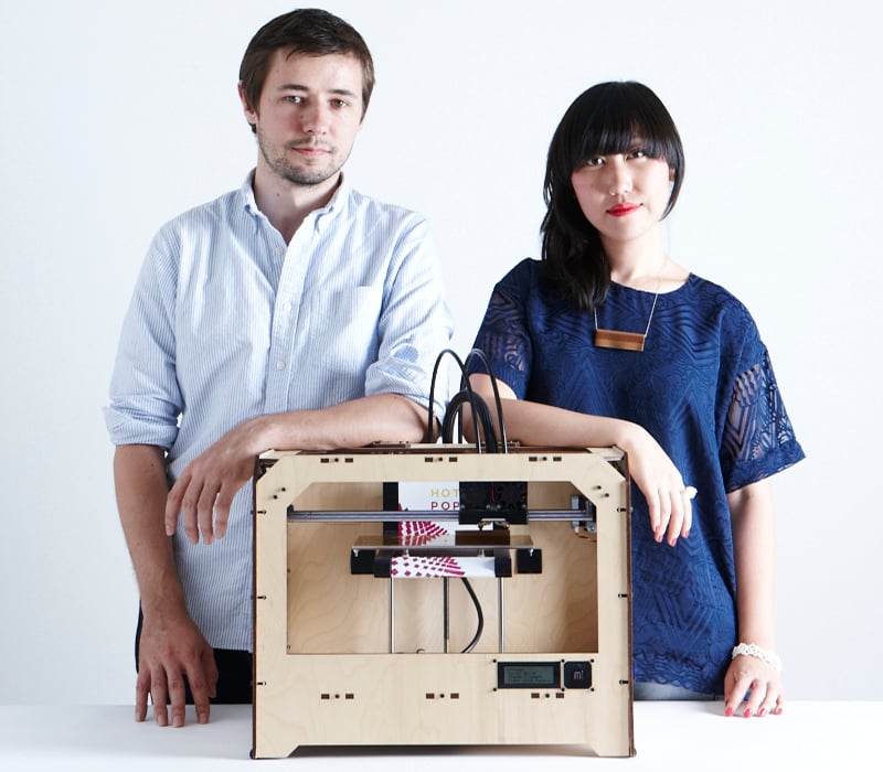 Hot Pop Factory founders/designers Matt Compeau and Bi-Ying Miao.