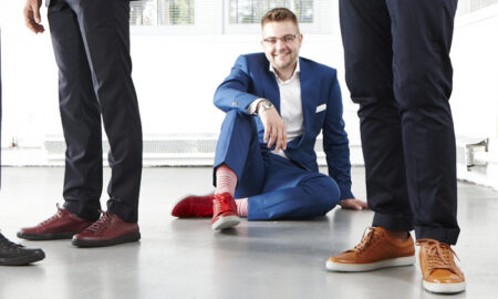 Shoe designer Patrick Cornish