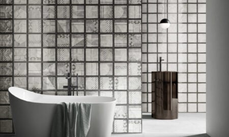 Bathroom interior with tiles from Ciot in Toronto