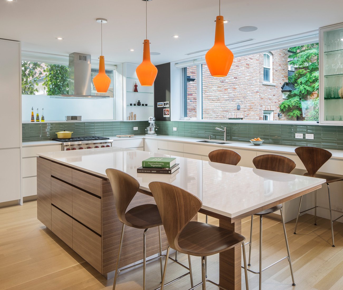 White and wood kitchen in Riverdale