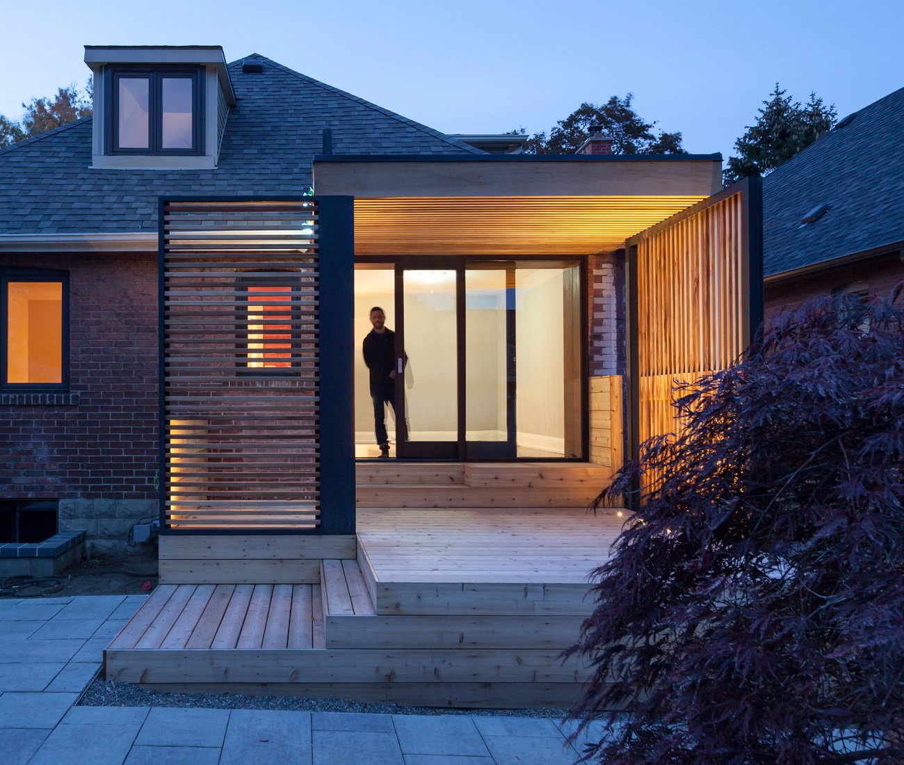 Outdoor space - Slatted wood