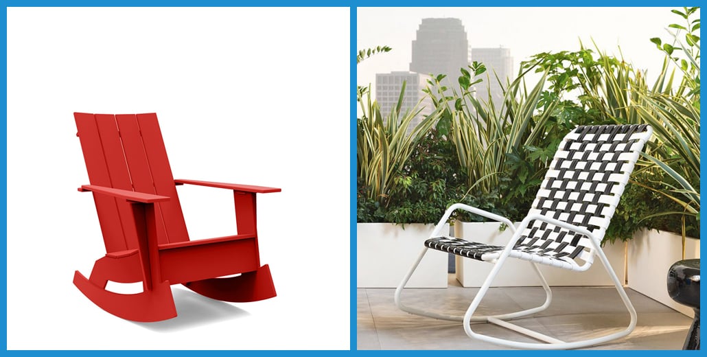 designer outdoor rockers