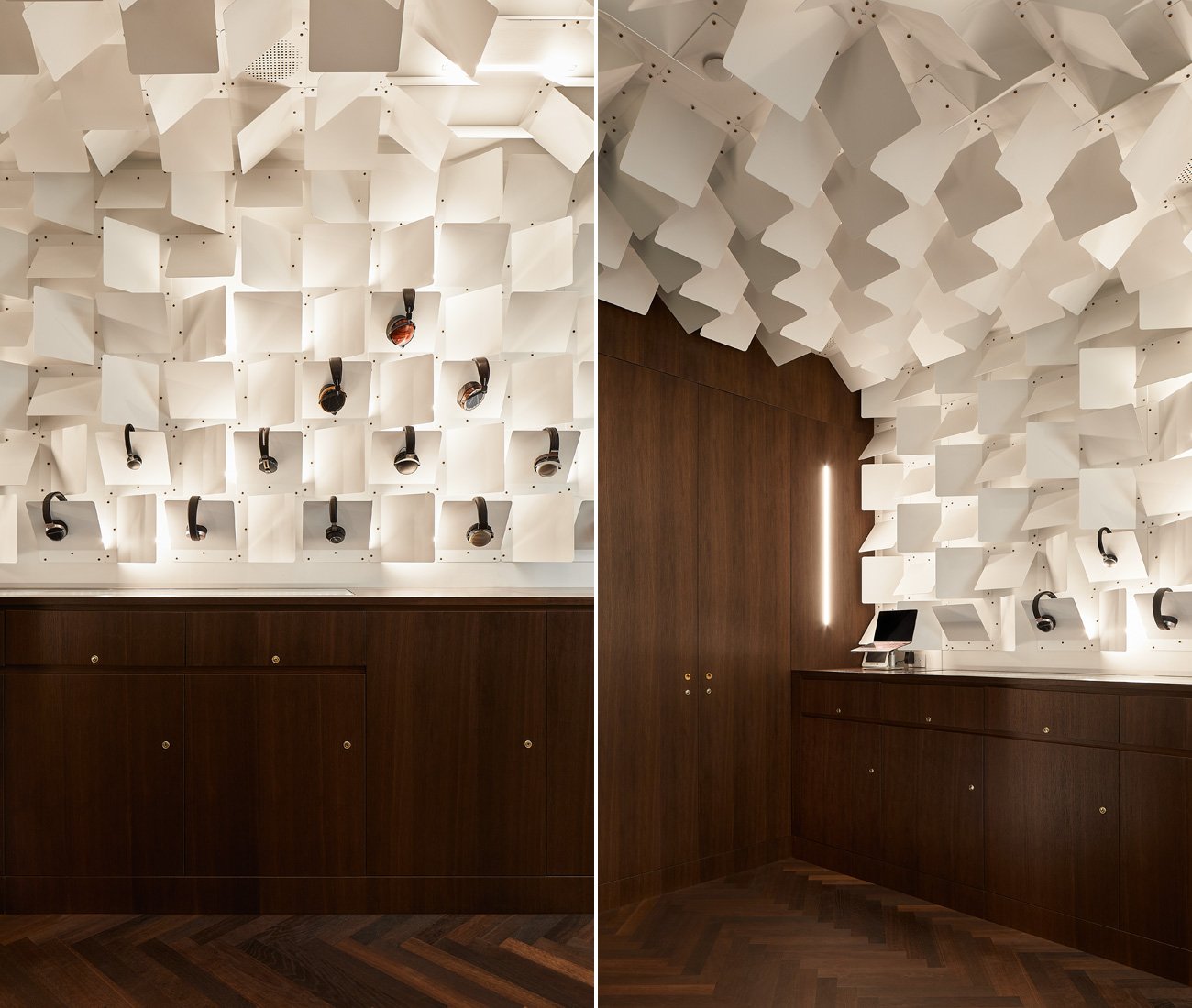 Headfoneshop, an audiophile hangout designed by Batay-Csorba Architects