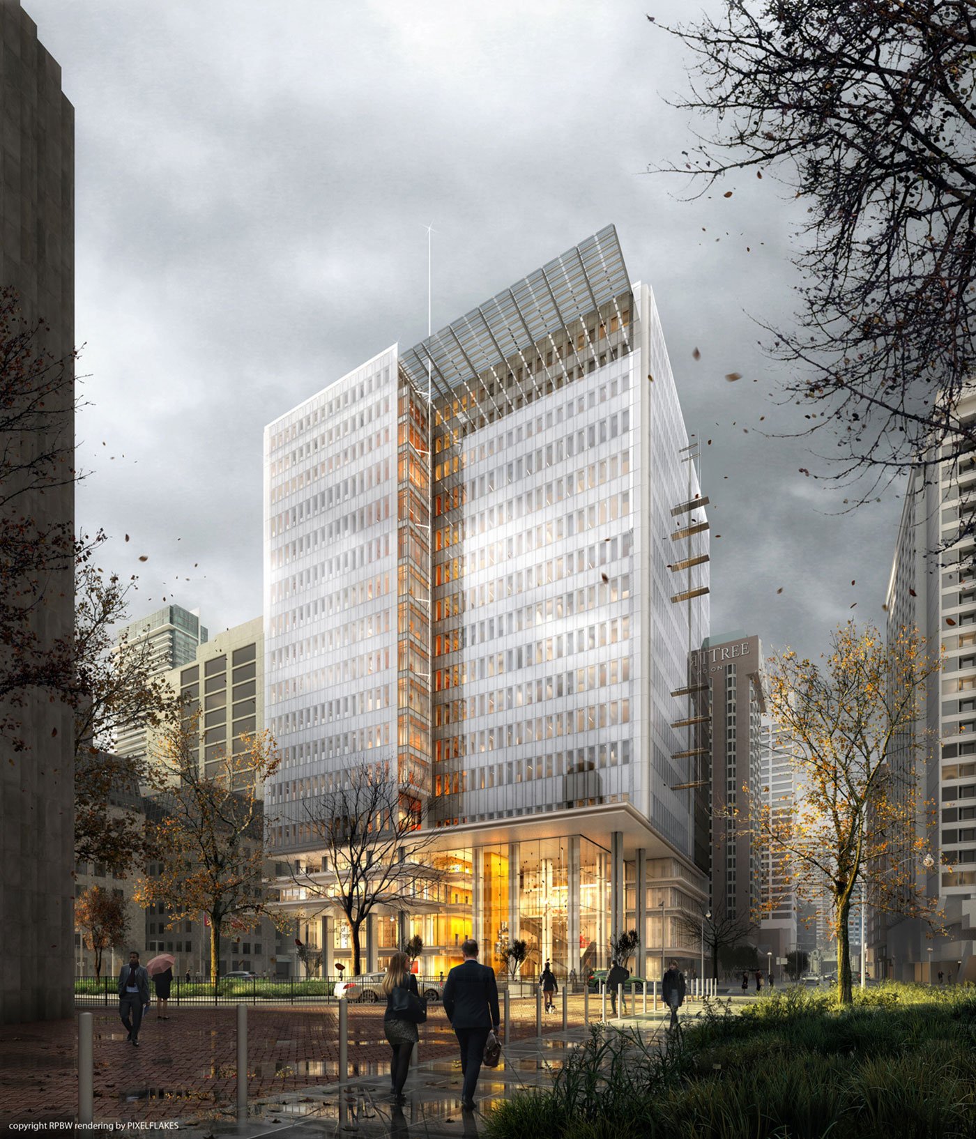 Rendering by Renzo Piano