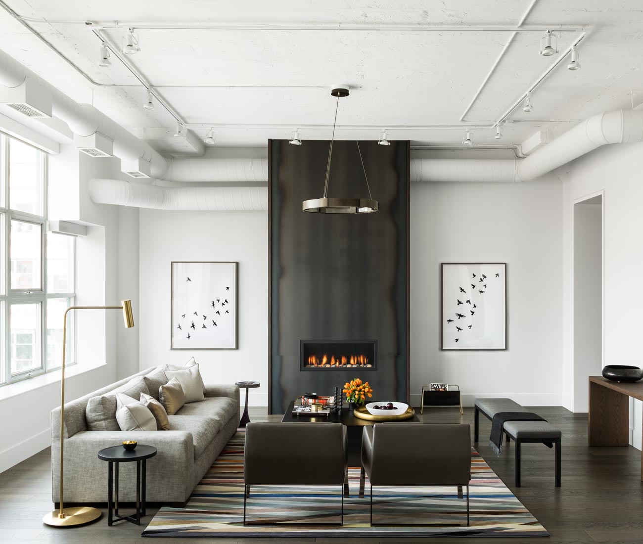 hot-rolled steel fireplace