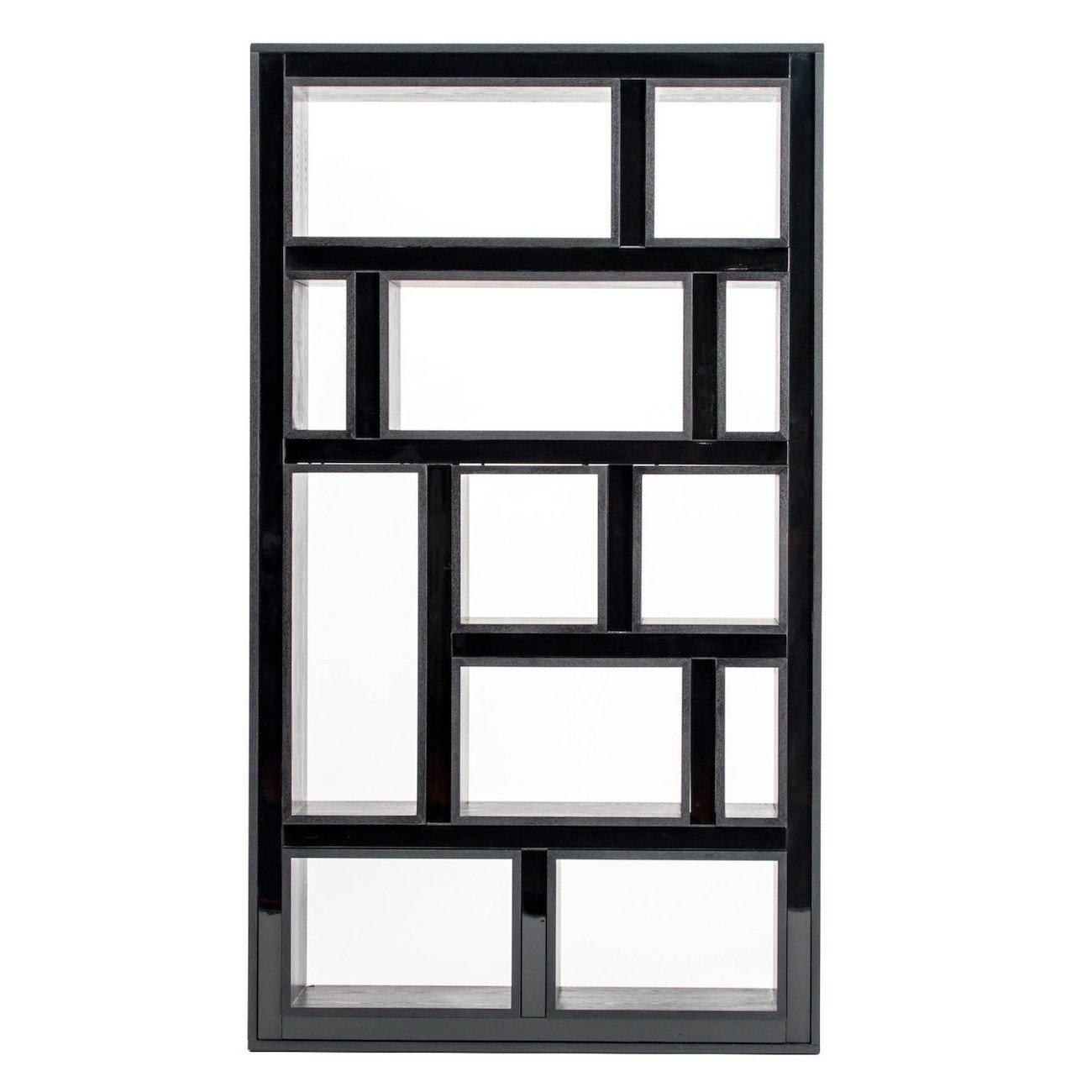 art deco-inspired modern bookcase