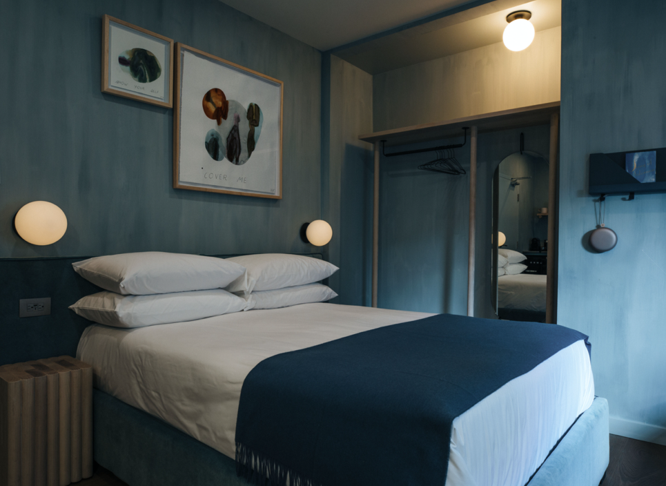 Blue mood, bedroom design ideas
