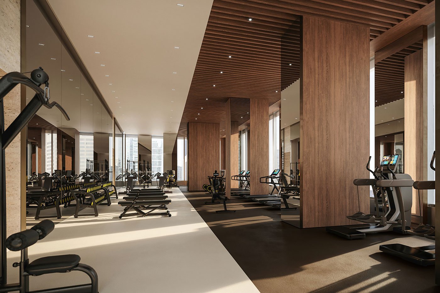 Rendering of the gym