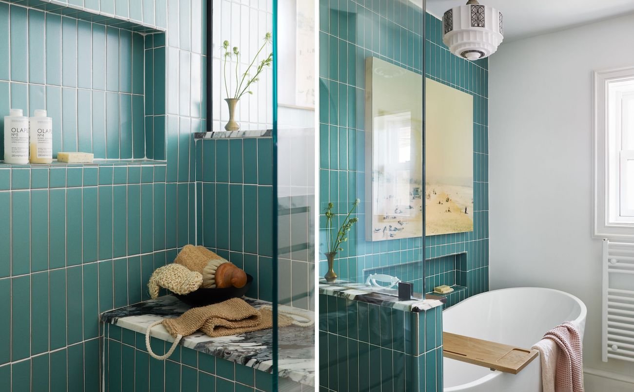 Blue Tile Bathroom