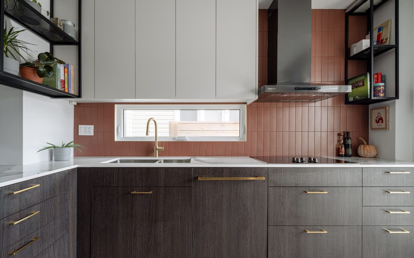 Wallace Emerson Home - pink tile - interior design ideas